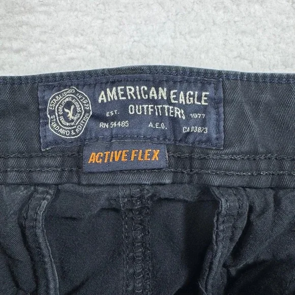 American Eagle Active Flex Skinny Chino‎ Pants Mens 29(30)x34(32) Blue Stretch - Picture 3 of 9